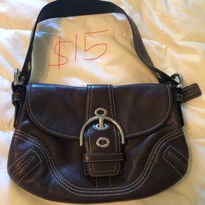 Authentic Coach  chocolate brown color